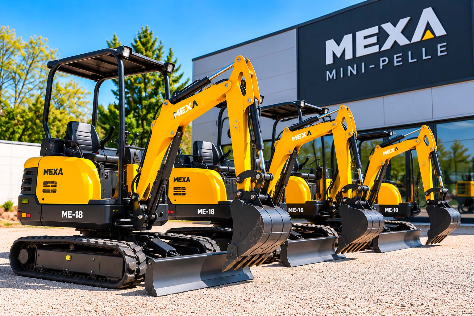 Mini-pelle neuve ou d'occasion : que choisir ?